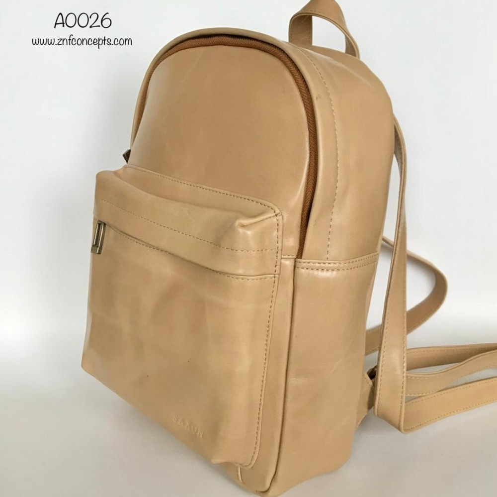 Backpack, Full grain Leather - Picture 1 of 9